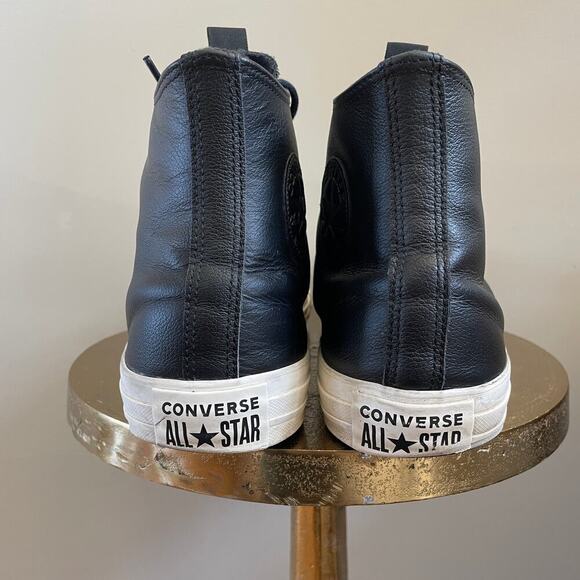 Converse Chuck Taylor Leather High 'Black Egret' 169658C | Men’s 13, EUC - Picture 4 of 12
